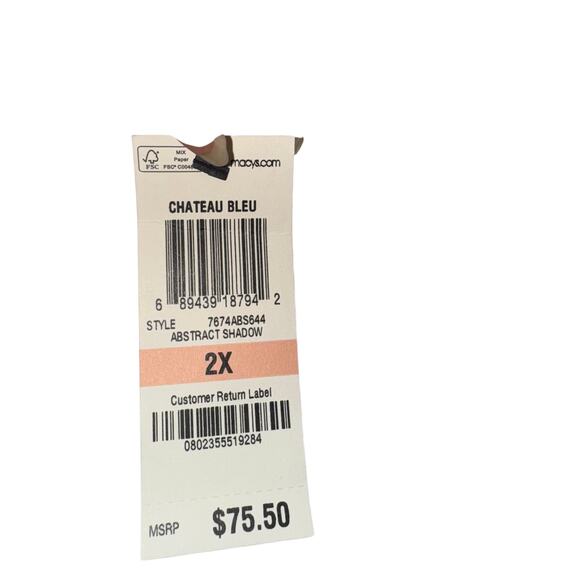 Alfani Womens 2X Top Unique Artistic Avant Garde Feminine Statement Crochet - Picture 7 of 7